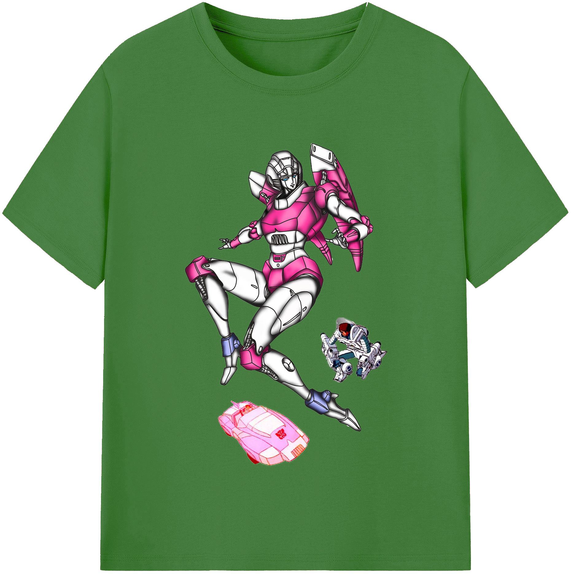 （画像用）  レディースカジュアルプリントTシャツ（綿100％）
